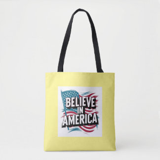 "Glaube an Amerika Patriotic Tote Bag" Tasche