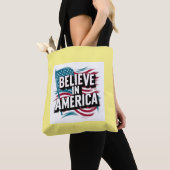 "Glaube an Amerika Patriotic Tote Bag" Tasche (Von Nahem)