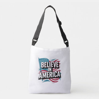 "Glaube an Amerika Patriotic Tote Bag" Tragetaschen Mit Langen Trägern