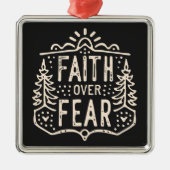 Glaube an Angst Christliche rustikale Retroästhesi Ornament Aus Metall (Vorne)