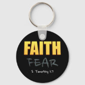 Glaube an Angst christliches Bibelverse Schlüsselanhänger (Vorderseite)