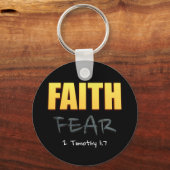 Glaube an Angst christliches Bibelverse Schlüsselanhänger (Vorderseite)