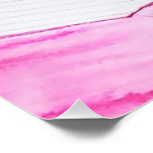 Glaube an Aquarellkunst Poster (Ecke)