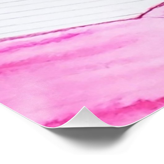 Glaube an Aquarellkunst Poster (Ecke)