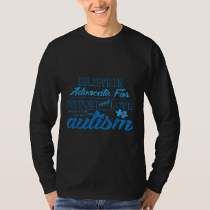 Glaube an Befürworter der Autismus-Sensibilisierun T-Shirt