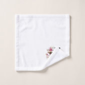 Glaube an Blumenkranz Badhandtuch Set (Waschlappen)