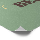 Glaube an das Magische Schmetterlingposter Poster (Ecke)