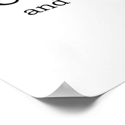 Glaube an das Ovarialkarzinom-Poster Poster (Ecke)