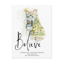 Glaube an das Skript Kinderfenster Weihnachtsfeier