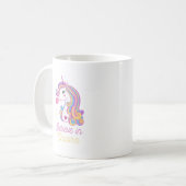 Glaube an das Zauber-Einhorn Kaffeetasse (Vorderseite Links)