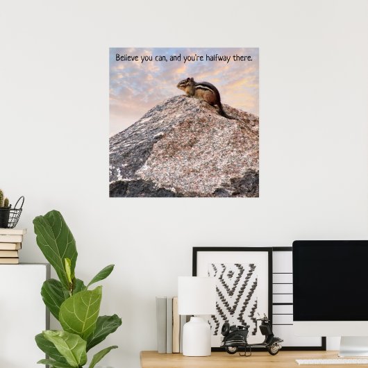 Glaube an dein eigenes Poster (Heimbüro)