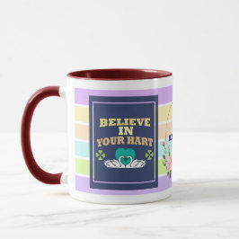 Glaube an Dein Herz Personalisierter Becher – Bunt Tasse