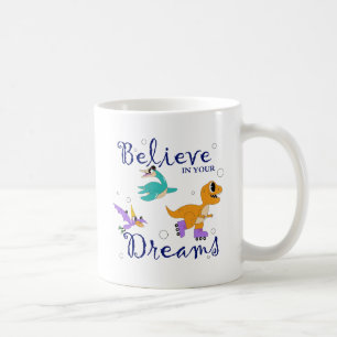 Glaube an deine Träume – Dino-Abenteuer-Tasse Kaffeetasse