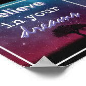 Glaube an deine Träume Poster (Ecke)