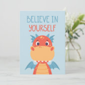 Glaube an deinen eigenen Drachen Karte (Stehend Vorderseite)