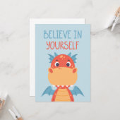 Glaube an deinen eigenen Drachen Karte (Vorderseite/Rückseite Beispiel)