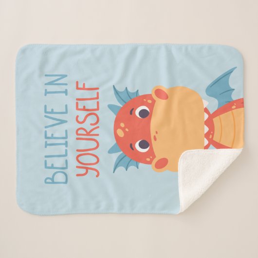 Glaube an deinen eigenen Drachen Sherpadecke (Vorderseite (Horizontal))