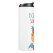 Glaube an deinen eigenen Drachen Thermosbecher (Nach links gedreht)