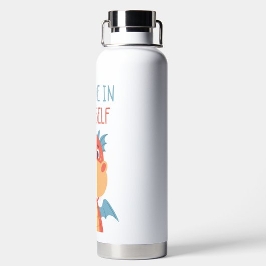 Glaube an deinen eigenen Drachen Trinkflasche (Rückseite)