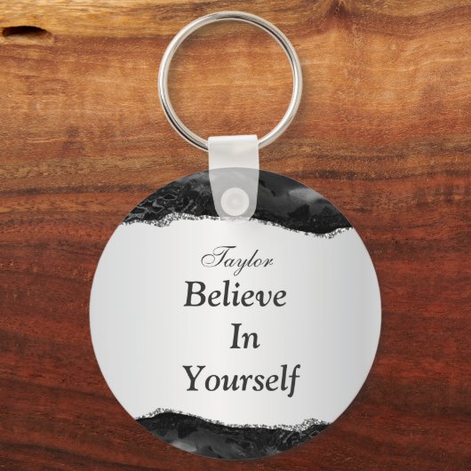 Glaube an deinen eigenen Schlüsselanhänger (Vorderseite)