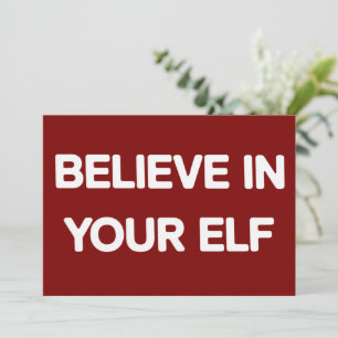 Glaube an deinen Elf lustige Weihnachten passende 
