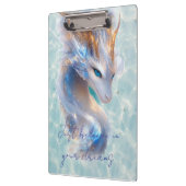 Glaube an deinen Träumer-Drachen Klemmbrett (Links)