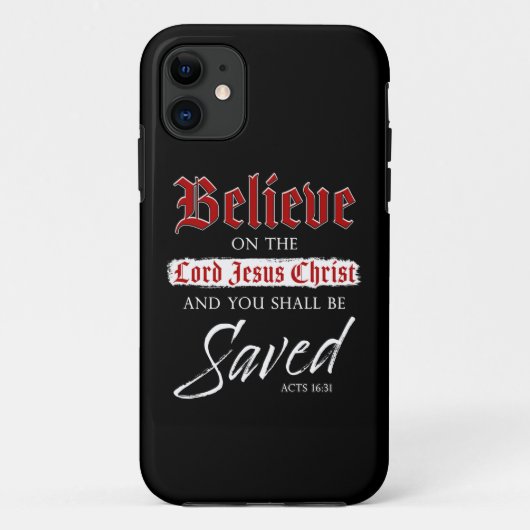Glaube an den Herrn Jesus Christus wird der Glaube Case-Mate iPhone Hülle (Rückseite)