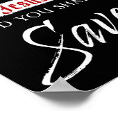 Glaube an den Herrn Jesus Christus wird der Glaube Poster (Ecke)