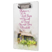 Glaube an den Herrn Jesus und du wirst gerettet we Klemmbrett (Links)