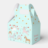 Glaube an den magischen Einhorn-Kindergeburtstag Geschenkschachtel (Vorderseite)