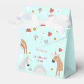 Glaube an den magischen Einhorn-Kindergeburtstag Geschenkschachtel (Vorderseite)