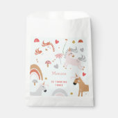 Glaube an den magischen Einhorn-Kindergeburtstag Geschenktütchen (Vorderseite)