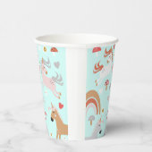 Glaube an den magischen Einhorn-Kindergeburtstag Pappbecher (Rechts)