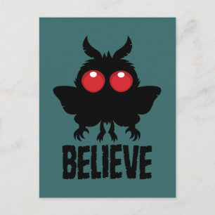 Glaube an den mysteriösen Mothman Postkarte