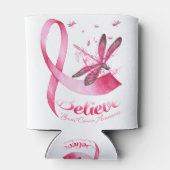 Glaube an den Rosa-Ribbon-Brustkrebs des Dragonfly Dosenkühler (Rückseite)