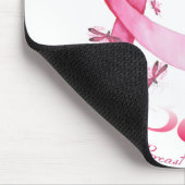 Glaube an den Rosa-Ribbon-Brustkrebs des Dragonfly Mousepad (Ecke)