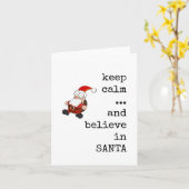 Glaube an den Weihnachtsmann, die Weihnachtskarte, Karte (Gelbe Blume)