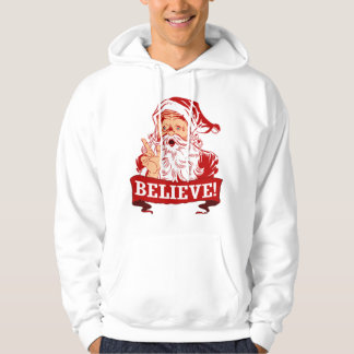Glaube an den Weihnachtsmann Hoodie
