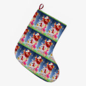 Glaube an den Weihnachtsmann-Strumpf der Magie Großer Weihnachtsstrumpf (Vorderansicht (hängend))