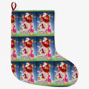 Glaube an den Weihnachtsmann-Strumpf der Magie Großer Weihnachtsstrumpf