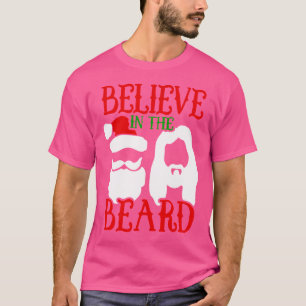 Glaube an den Weihnachtsmann und Jesus Lustiger Gl T-Shirt