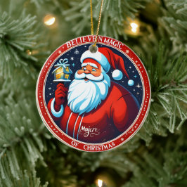 Glaube an den Zauber des Weihnachtsfeiertages Keramik Ornament