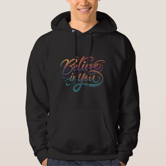 Glaube an dich hoodie (Vorderseite)