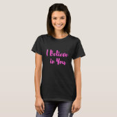 Glaube an dich Lehrer-Testtag T-Shirt (Vorne ganz)