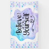 Glaube an dich selbst banner (Vertikal)