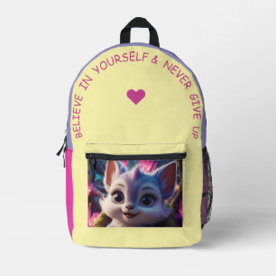 Glaube an dich selbst... bedruckter rucksack