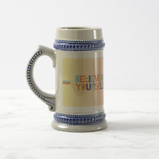 Glaube an dich selbst Bierkrug | Motivierend Bierglas