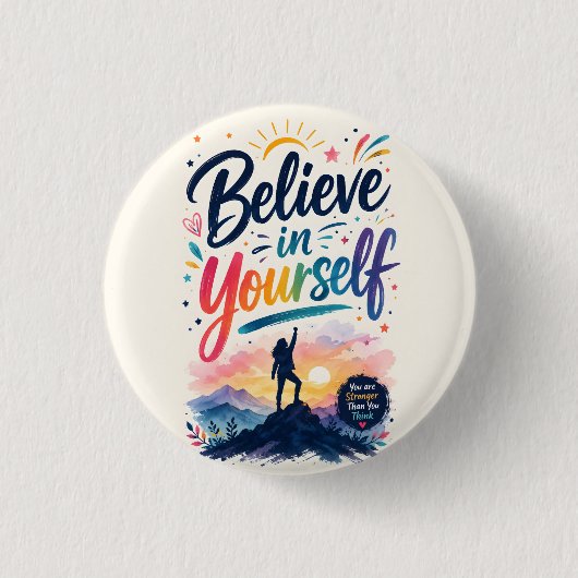 Glaube an dich selbst button (Vorderseite)