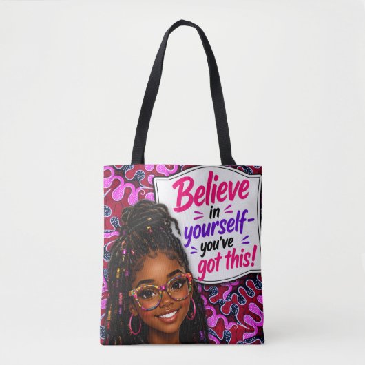 Glaube an dich selbst - du schaffst das! tasche (Vorderseite)