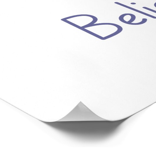 Glaube an dich selbst - Empowerment Poster (Ecke)